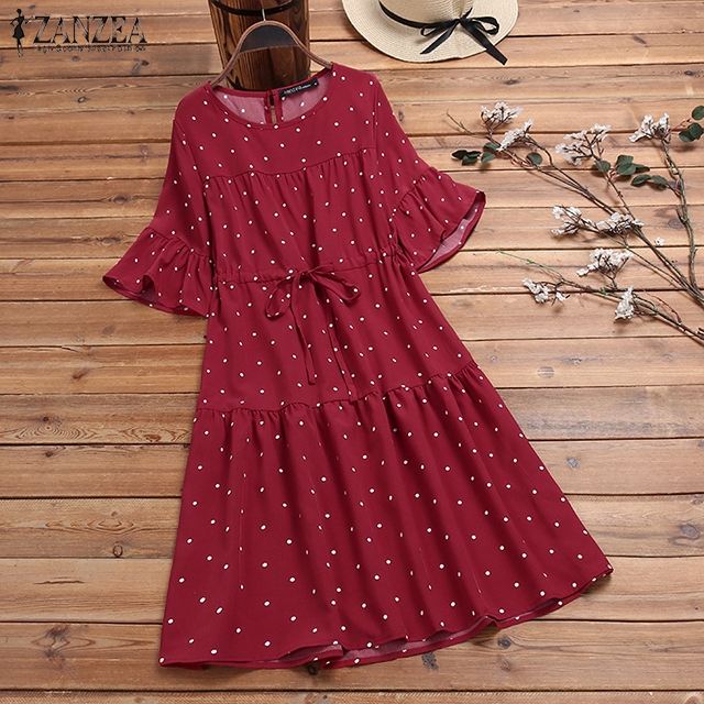 Casual polka sales dot dress