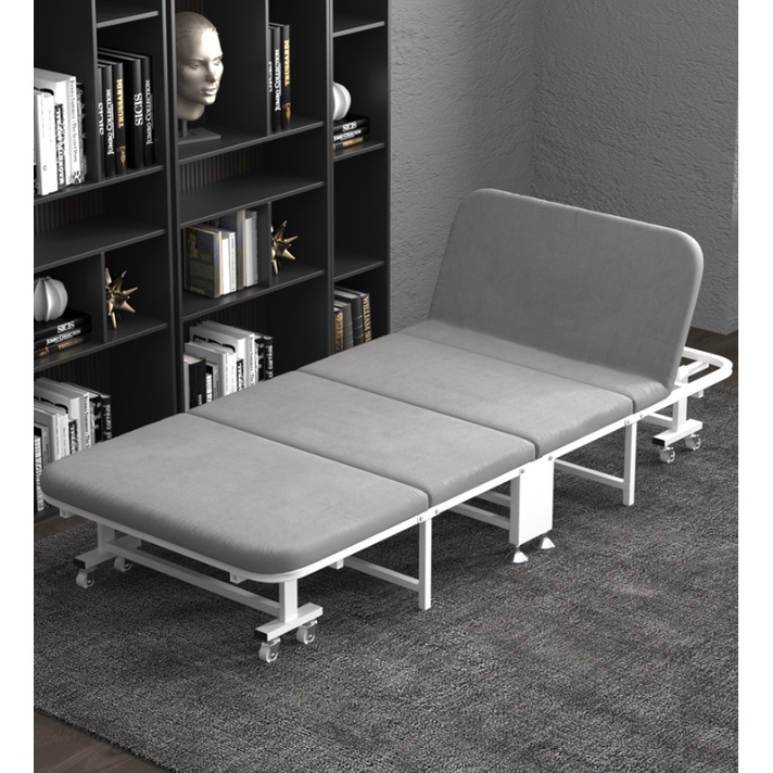 [Ready Stock] Foldable Bed Office Lying Chair Movable Folding Mattress ...