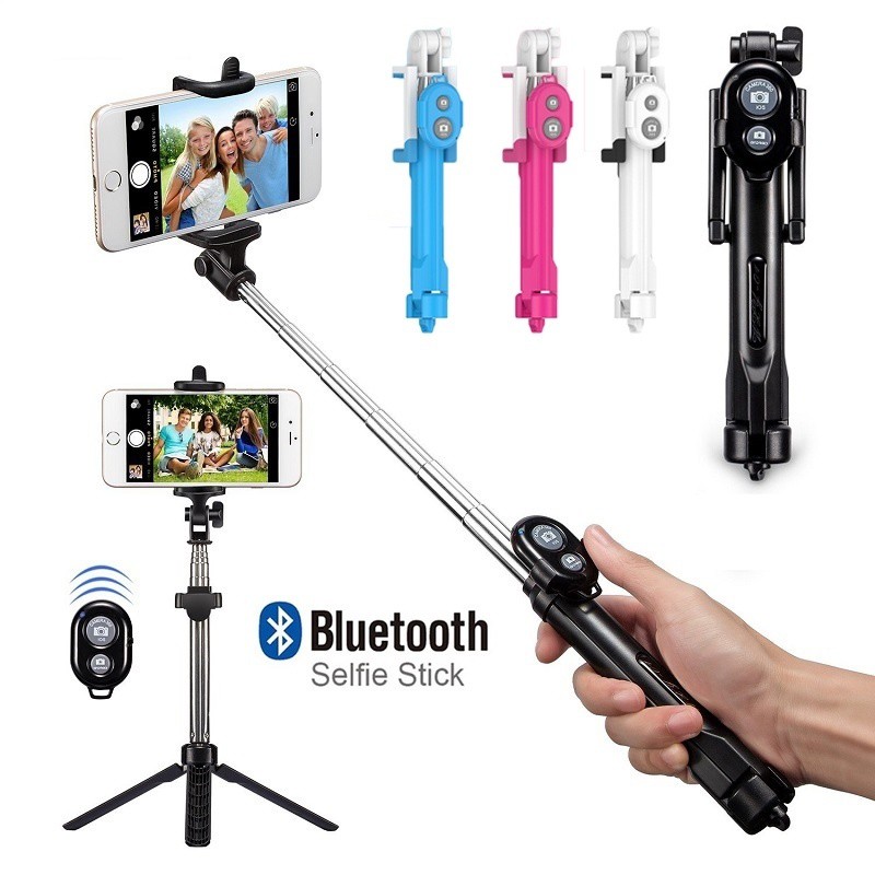 Remote Control Selfie Stick With Tripod And Bluetooth Shutter For IOS ...