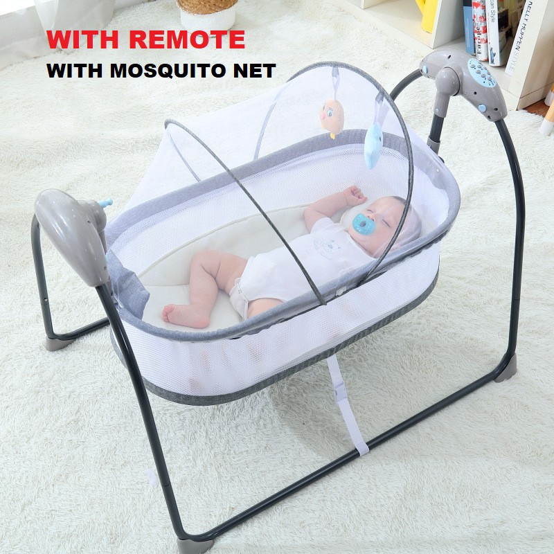 WITH MOSQUITO NET! Baby Electric Shaker Baby Electric Cradle Baby