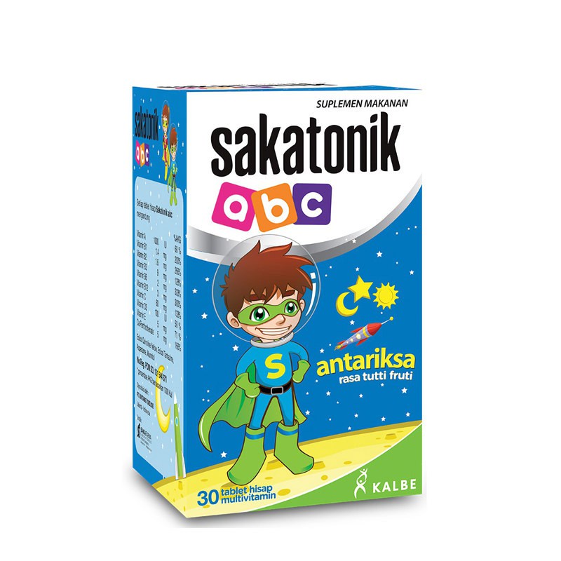 Sakatonik ABC Antariksa Tablet / Vitamin / Daya Tahan Tubuh / Vitamin C / Vitamin Anak / Multivitamin