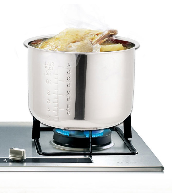 6L Pressure Cooker Inner Pot Rice Pressure Cooker Liner Stainless Steel Inner Pot Minute Pressure Cooker Liner Shopee Singapore