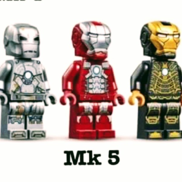 KSG Lego Set of 3 Ironman from 76125 Mark 1 Mark 5 Mark 41 Shopee Singapore