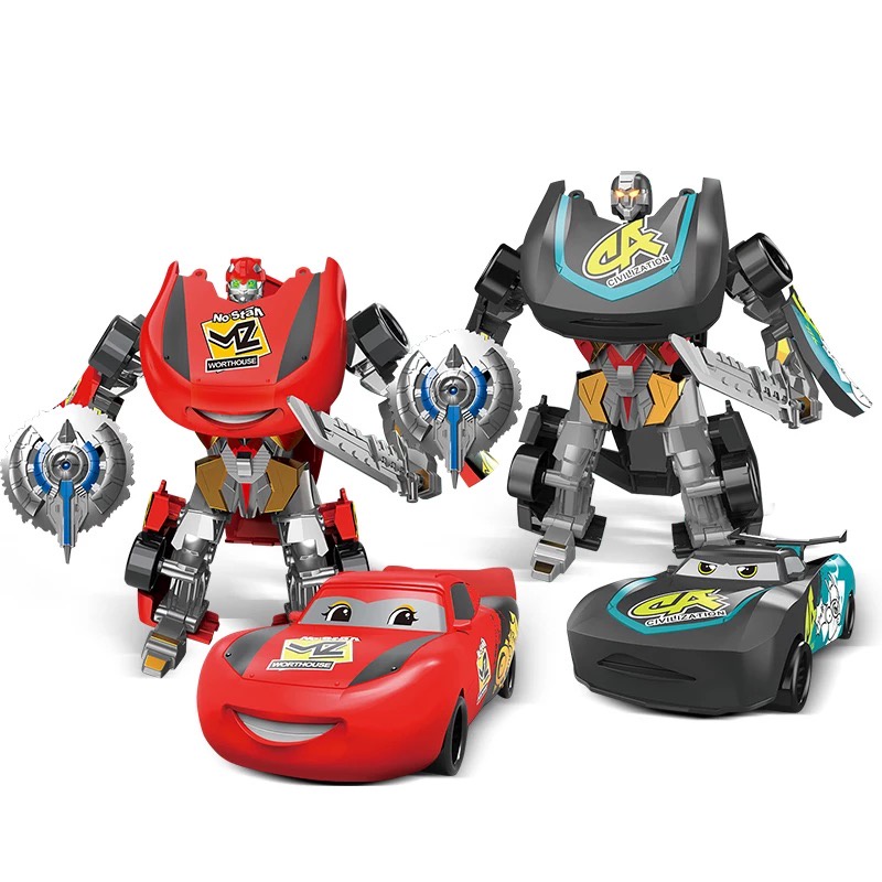 Disney Pixar Cars 3 McQueen Deformation Robot Toy Car Kids Toys Kereta Shopee Singapore