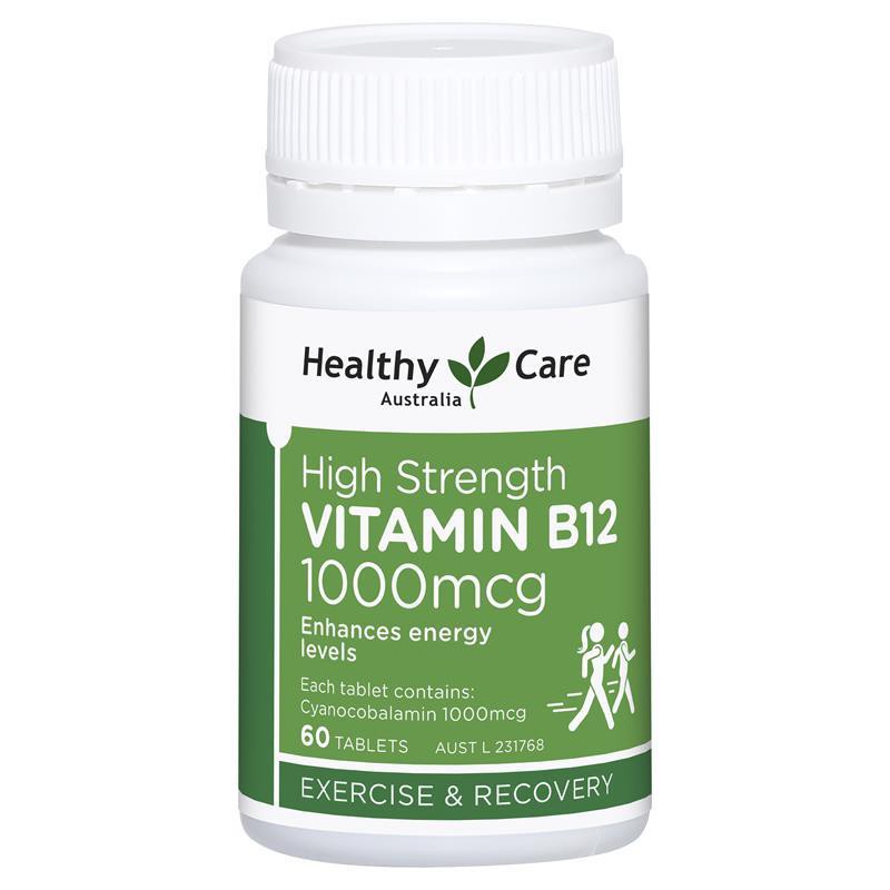 Healthy Care Vitamin B12 1000mcg 60 Tablets Jul 2024 Energy General