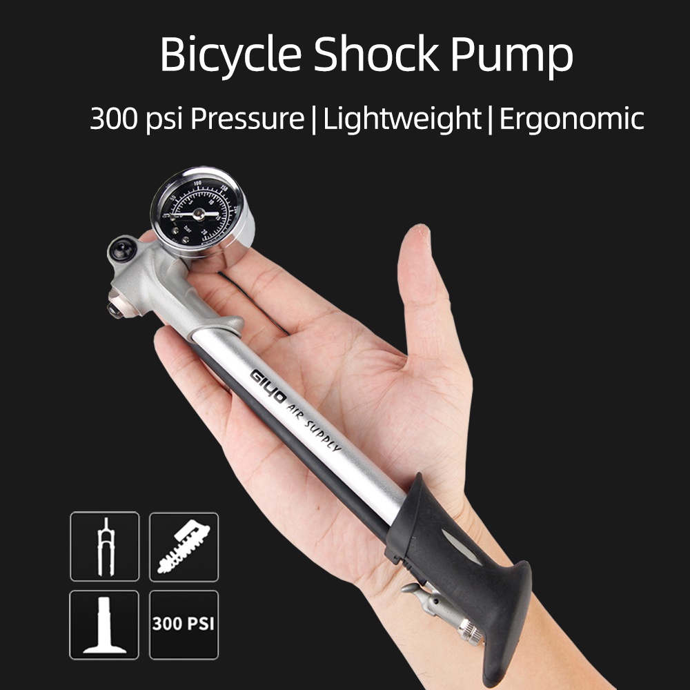 GIYO GS-02D Foldable 300psi High-pressure Bike Air Shock Pump with ...