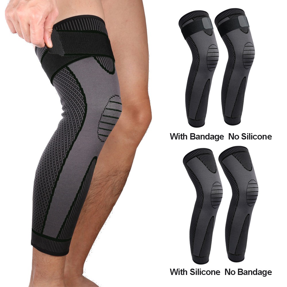 Long Knee Sleeves Knee Guard Compression Knee Pads Men Women Basketball ...