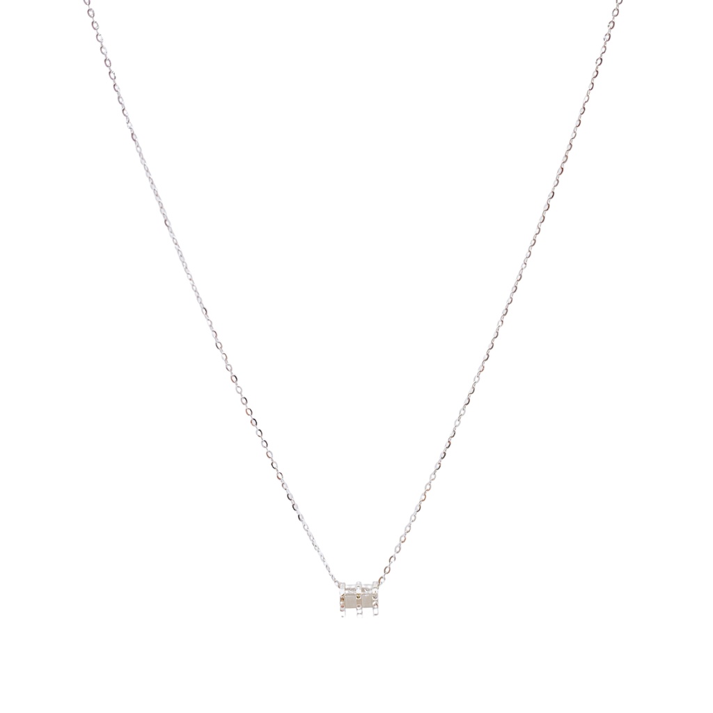 Top Cash Jewellery 925 Silver Barrel Necklace [YA318]