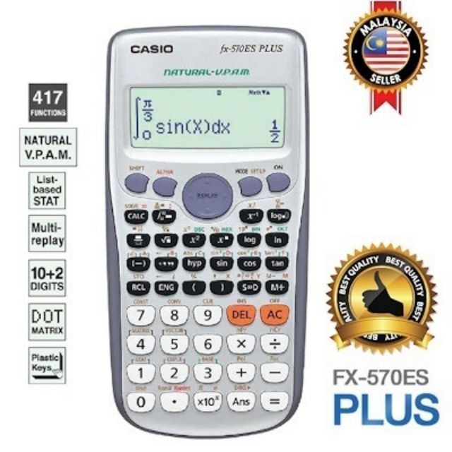 READY STOCK Casi0 Scientific Calculator FX 570ES Plus 417