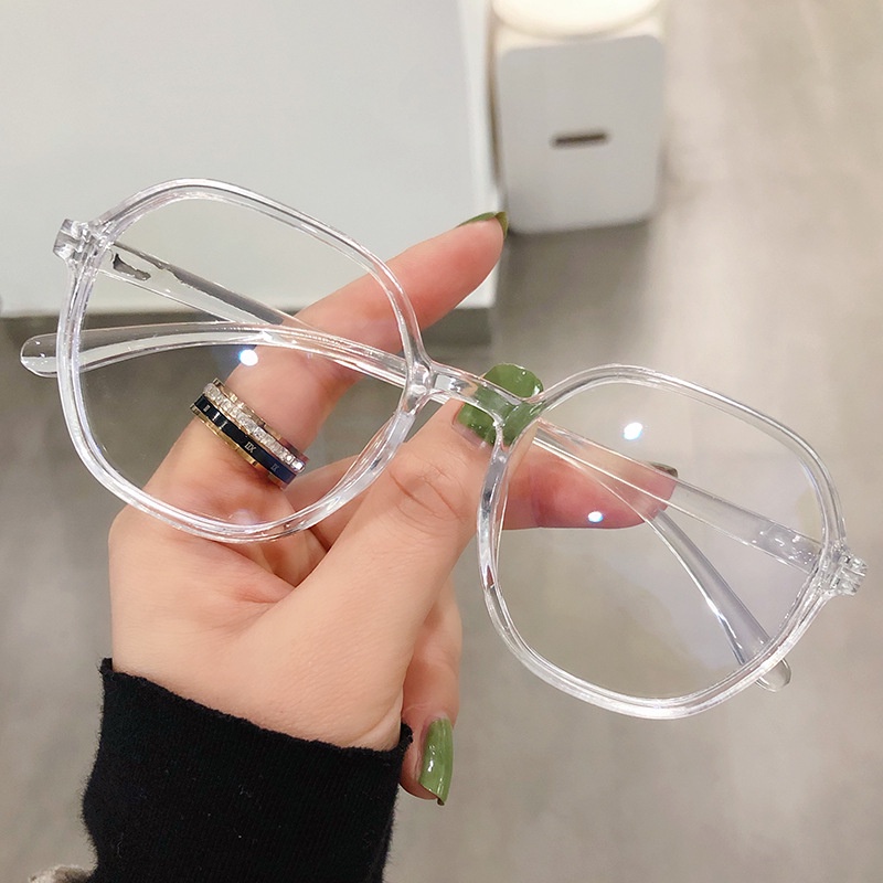 Men Women Glasses Frame Spectacles Korean Oval Frame Transparent Spec Mata Eyeglasses Unisex Shopee Singapore