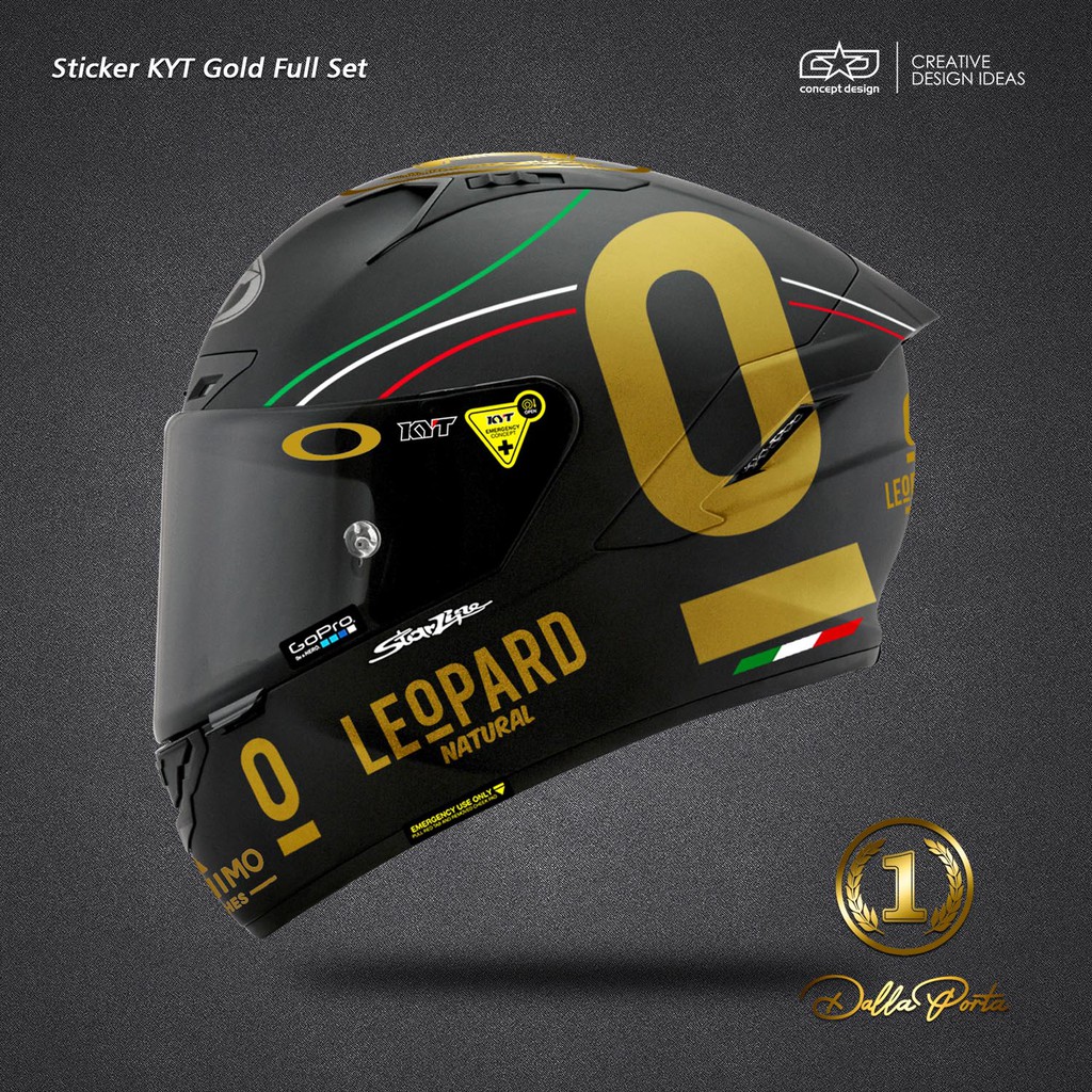 Helm kyt sale gold