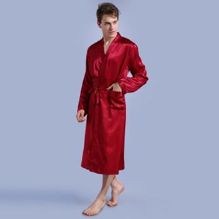 Red silk robe hot sale near me