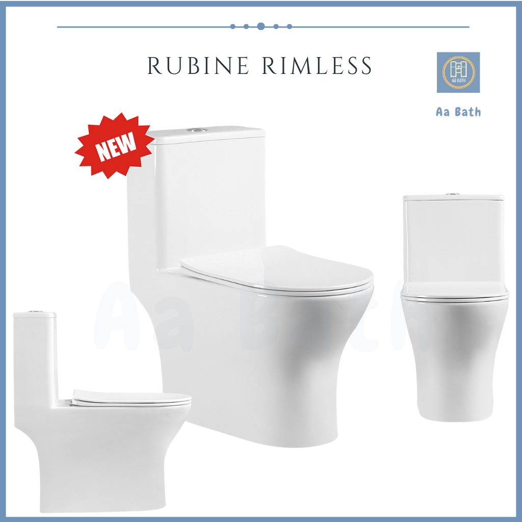 [INSTALLATION] Rubine Rimless OnePiece Toilet Bowl PF106 SoftClosing