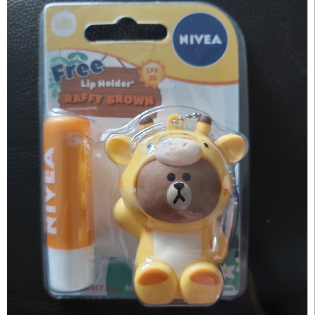 Nivea Lips Balm x Free LINE Friends Limited Edition Holders Shopee