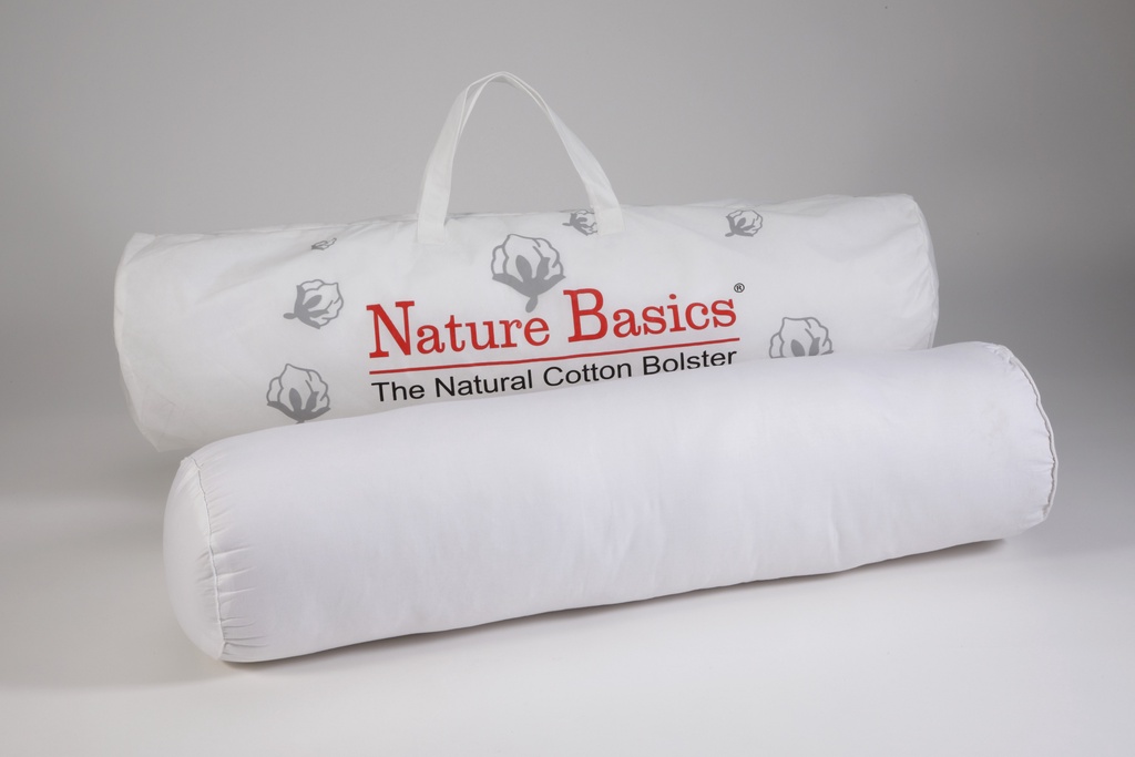 Nature Basics Cotton Bolster Fabric & Filling 100 Cotton Super