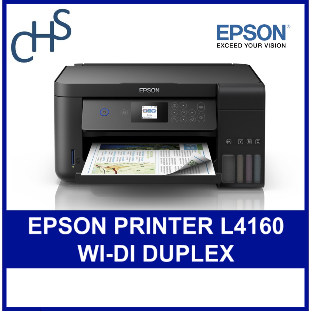 Epson L4160 Wi-Fi Duplex All-in-One Ink Tank Printer Print Scan Copy 2 ...