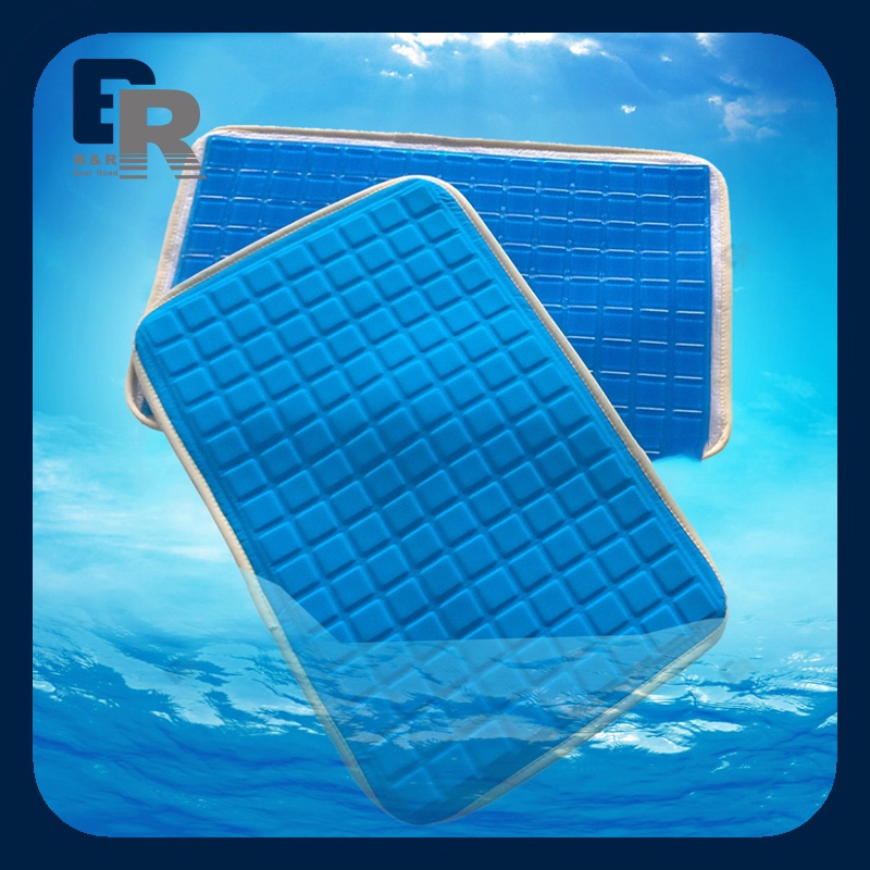 38X24CM Cooling PU Gel Pillow Pad Summer Soft Silicone Gel Massage