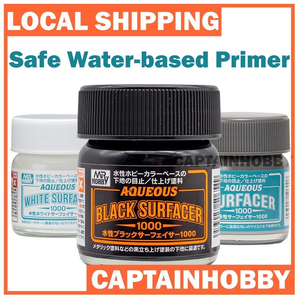 Mr. Hobby AQUEOUS SURFACER Waterbased Primer Spray Can for Hobby Model Gundam Tamiya Warhammer
