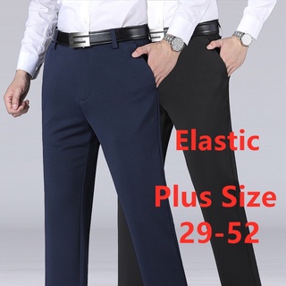 Black Color Formal Stretchable Pants with Expandable waist for