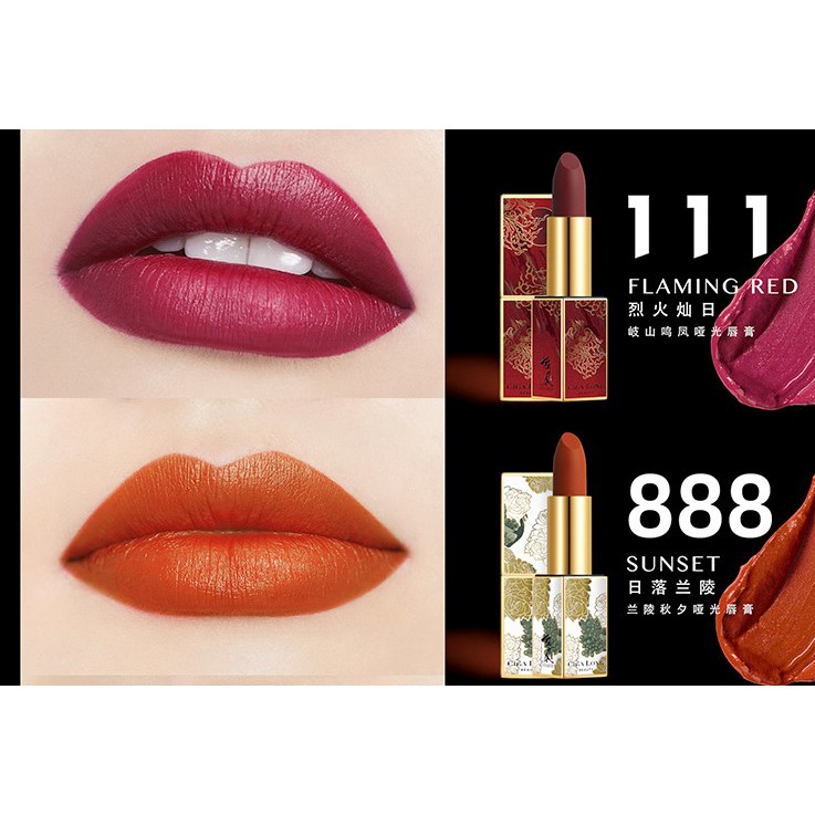 The Untamed 陳情令 CIGA LONG Beauty 口紅5本セット Expire 2022-10-19] The Untamed Official X CIGA LONG Beauty Matte
