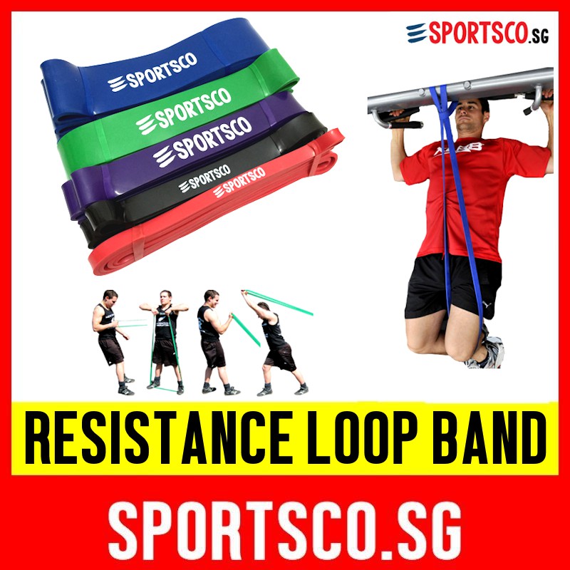 🇸🇬 SPORTSCO Resistance Loop Band for Pull Up Assist Band Pull Up Bar