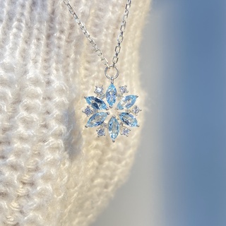 Real on sale snowflake necklace