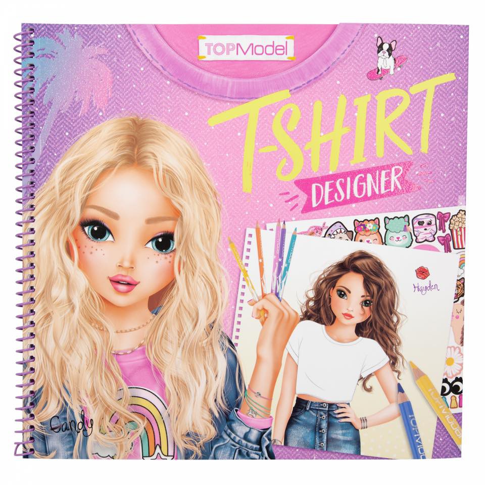 Topmodel T-Shirt Designer Colouring Book | Shopee Singapore