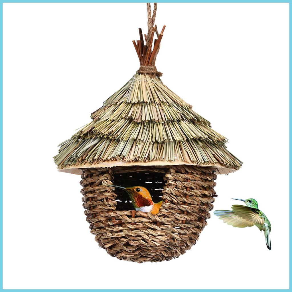 Hummingbird Houses Hand-woven Bird NestingHand-woven Hummingbird Nest ...