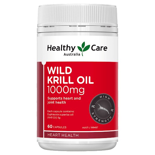 Healthy Care Wild Krill Oil 1000mg 60 Soft Capsules May 2024