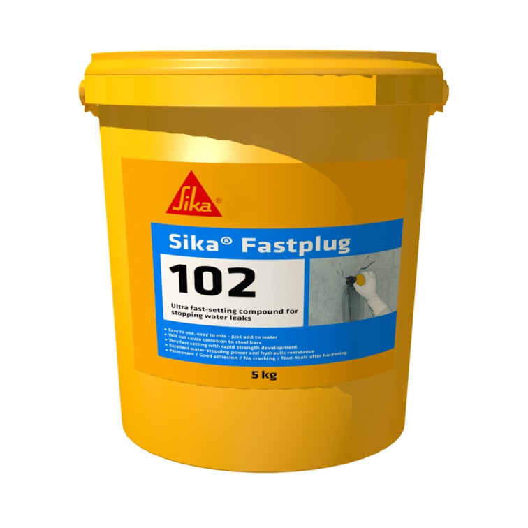 Sikalastic Fastplug-102 Ultra fast-setting compound for stopping water ...