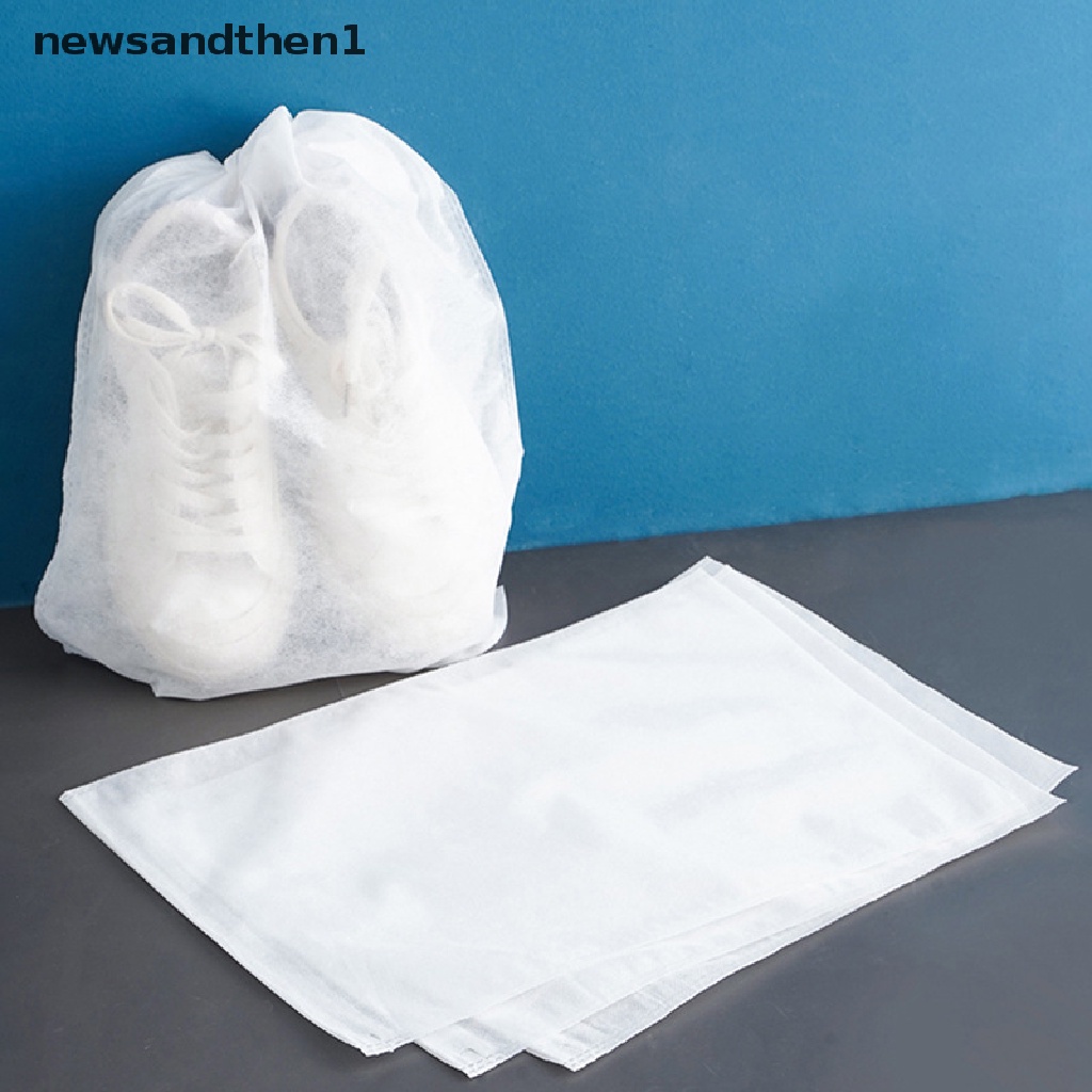 newsandthen1 10Pcs/Set Shoe Dust Covers NonWoven Dustproof Drawstring Clear Storage Bag Nice