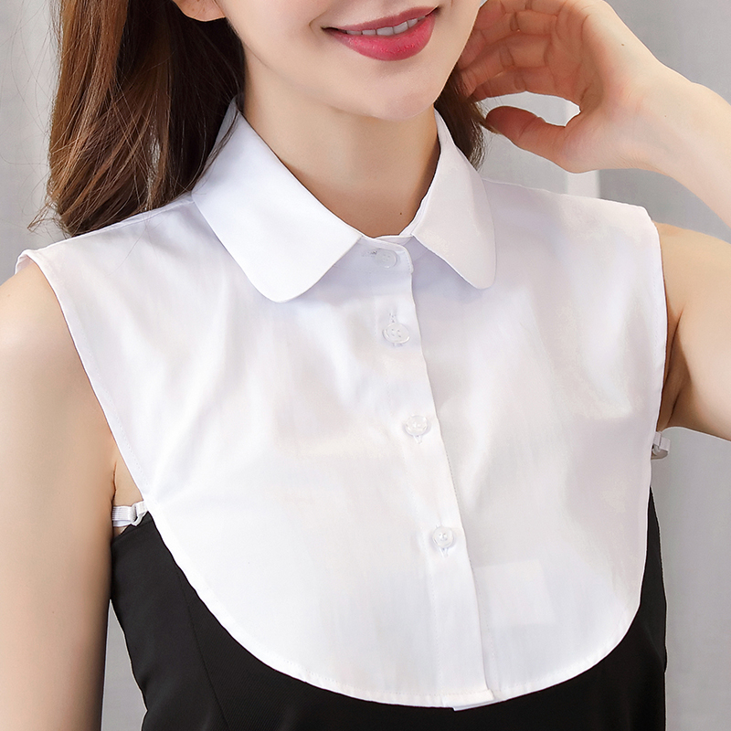 Korean Style Cotton White Black Fake Collar / Detachable Lapel Sweater Shirt Collar / Top Collars False Blouse Neckwear Clothing Accessories