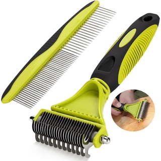 Dog Grooming Pet Comb with Self-Cleaning Brush, Dematting Tool & Mist  Humidifier