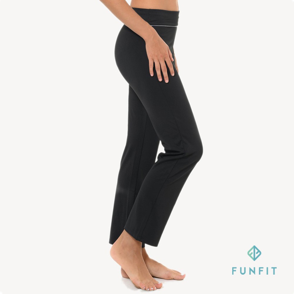 FUNFIT Flared Leggings (Black) (women activewear training gym fitness ...
