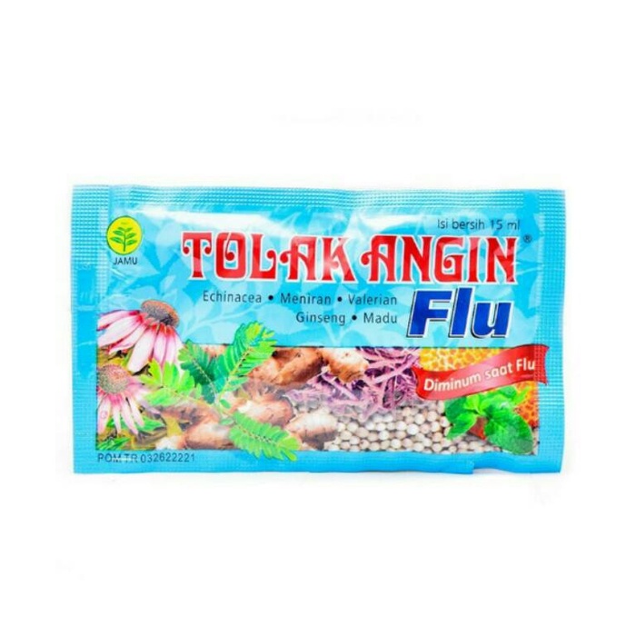 TOLAK ANGIN CAIR FLU 1 BOX ISI 5 SASHEET @ 15 ML/MASUK ANGIN/KEMBUNG/DAYA TAHAN TUBUH/ - Gambar 2