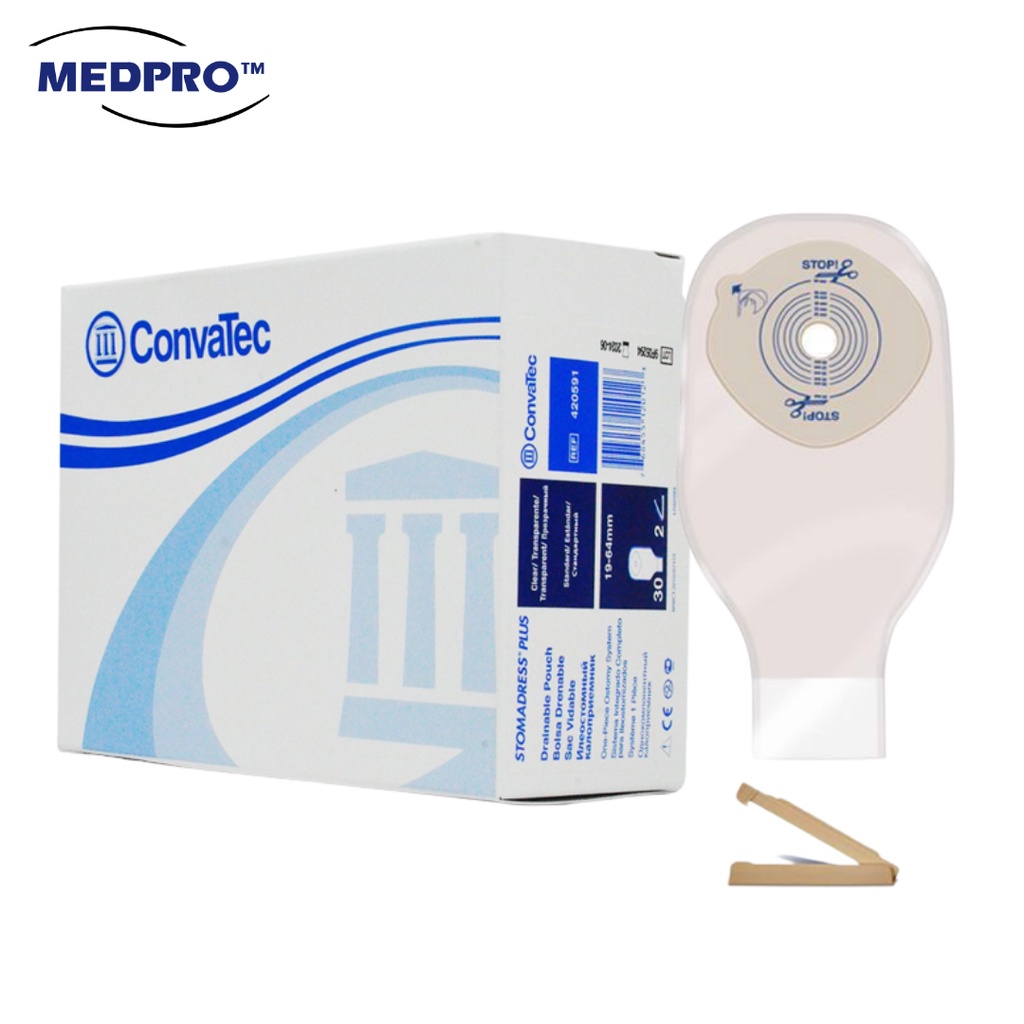 [EXP: 05/2028] ConvaTec Stomadress Plus Drainable Pouch , Stoma Bag ...