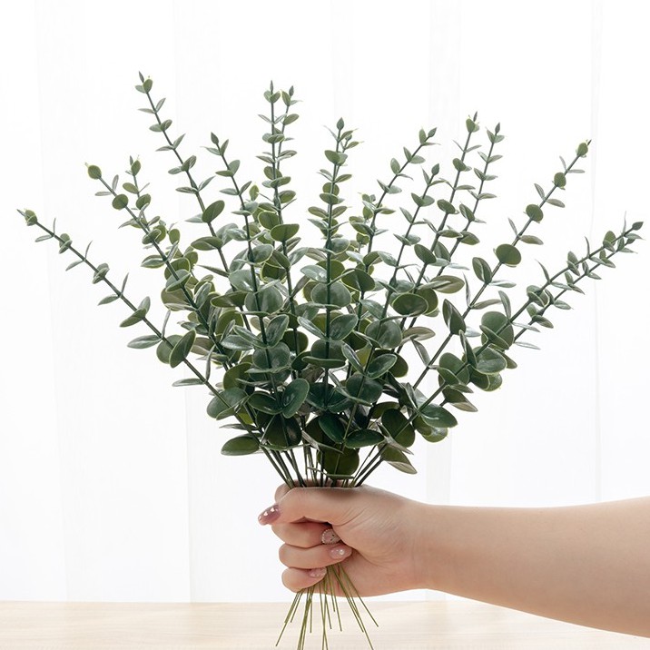Ins Eucalyptus Leaf 1PC Simulation Flower Artificial Leaf Fake Plant Flower Arrangement Home Party Wedding Nordic Decoration