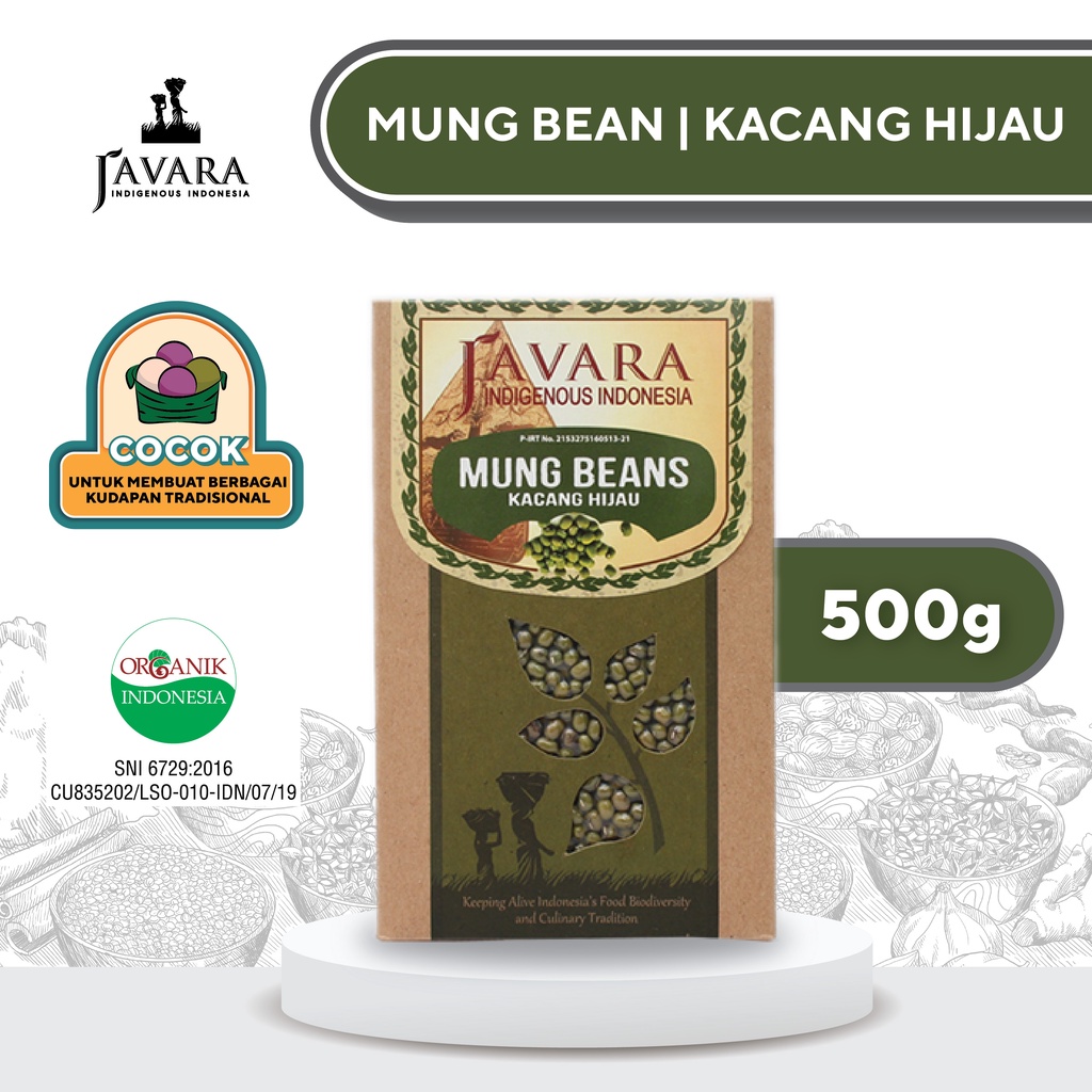 HIJAU Javara Organic Green Beans | Javara Mung Beans 500g | Shopee ...
