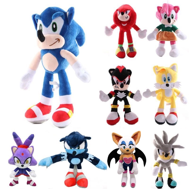 45cm-20cm Sonic The Hedgehog Shadow Amy Rose Knuckle Tail Plush Toy ...