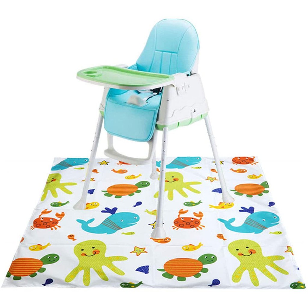 Baby Feeding Floor Protector Foldable For Highchair Portable Washable Waterproof Splash Mat