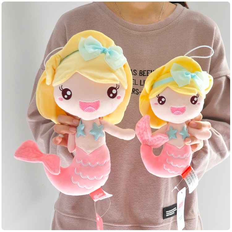 Mermaid Princess Stuffed Animal Cute Fairy Tale Mermaid Fish Plush Toys ...