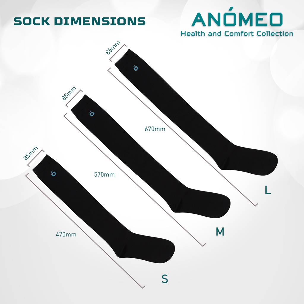 Anomeo Compression Socks Anti Fatigue Improve Blood Circulation for Men ...