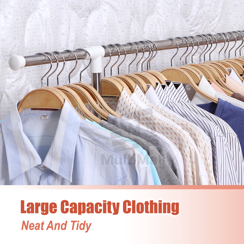Clothes Drying H- Type 2M Three Pole Laundry Rack Laundry Rack Stand ...