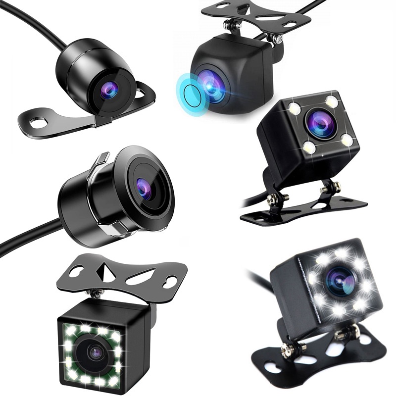 Car Reversing Camera 4/8/12 LED Butterfly Hat Fisheye Lens 170 Degree ...