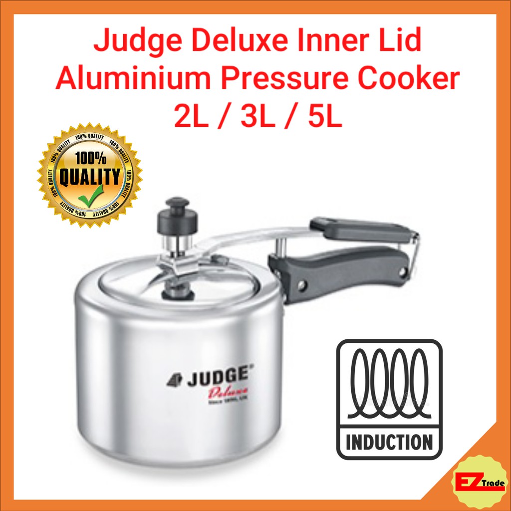 TTK Prestige Judge Deluxe Inner Lid Aluminium Pressure Cooker 2L 3L 5L Shopee Singapore