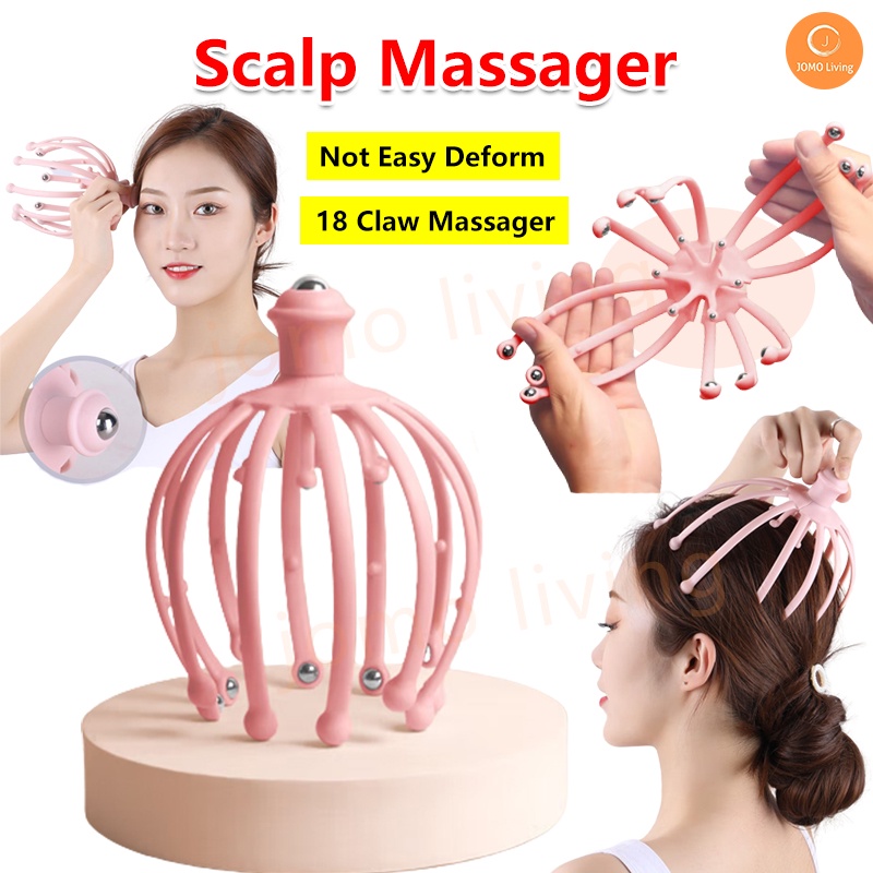 Octopus 18 Claws Scalp Massager Acupoint Body Head Neck Relaxer Stress ...
