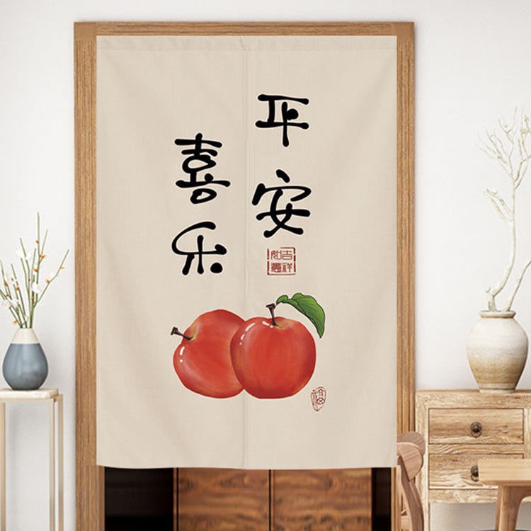 Chinese style bedroom privacy half partition door curtain shade curtain ...