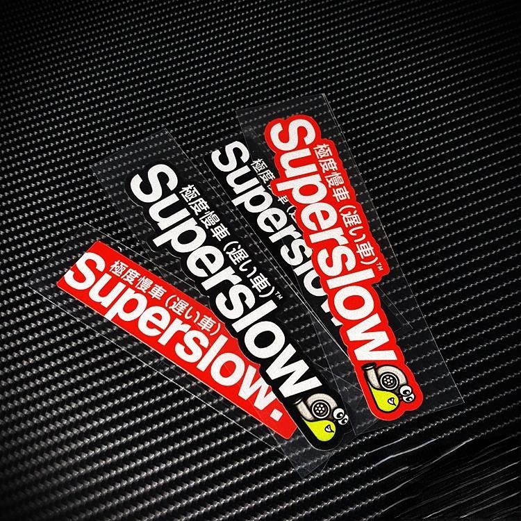 （FT）Superslow extreme slow car creative personality car electric motorcycle decorative decal waterproof reflective stickers B