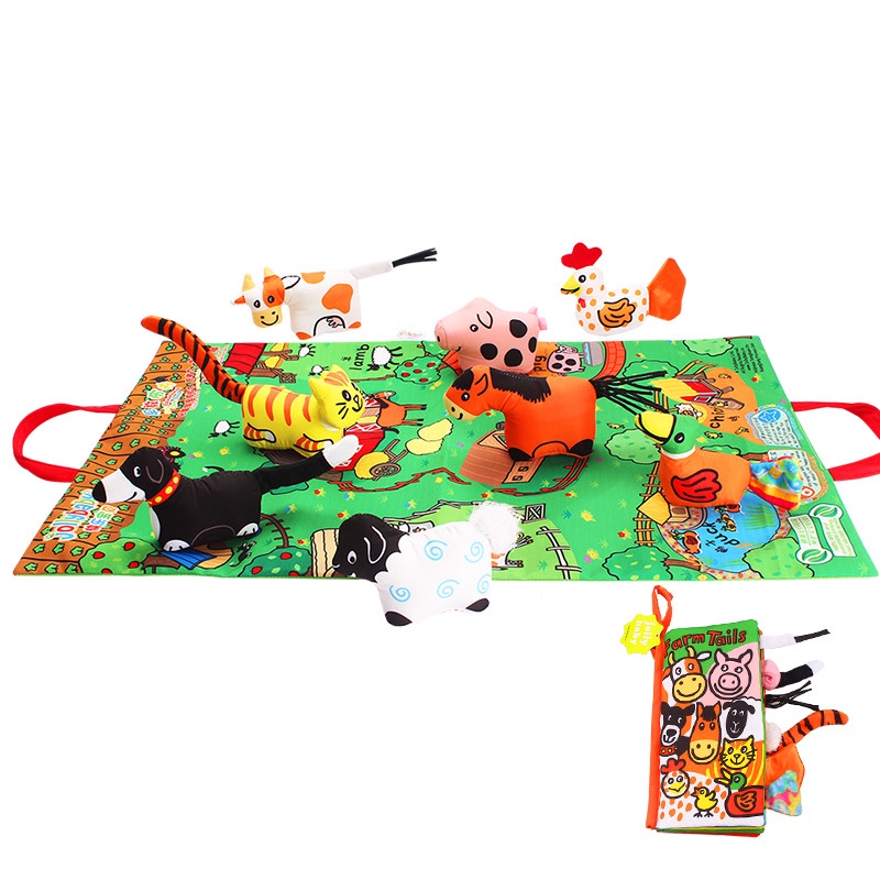 Jollybaby Baby Infant Early Development Cloth Book Take Along