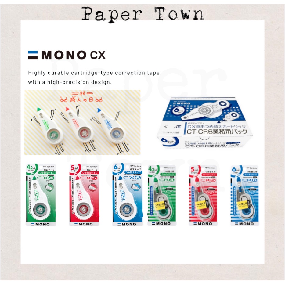 Tombow MONO Refillable Correction Tape CTCR/10P (10pcs refill) total